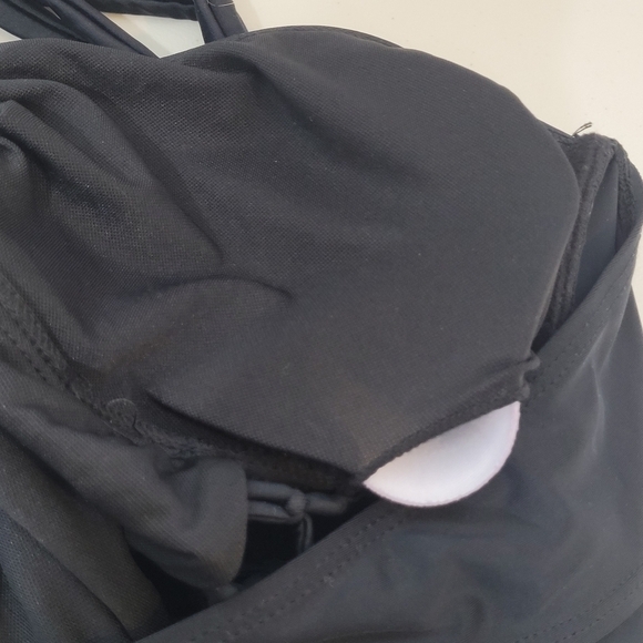 Strappy Halter-Tie Black One-Piece Swimsuit - Size XL - Picture 8 of 11